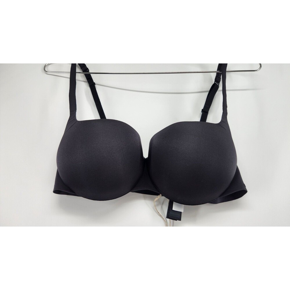 Skims 34C Onyx Black Ultimate Push Up Balconette Bra Ba-BAL-5486W NWT - Picture 2 of 6